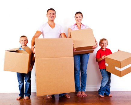 Boxes and household items prepared for Addiscombe Storage pricing example