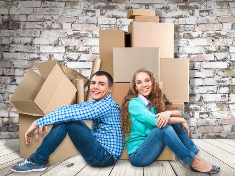 Boxes and household items prepared for storage in Addiscombe