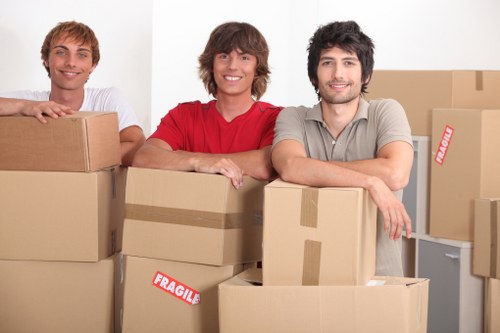 Packing boxes and furniture for removals in Addiscombe